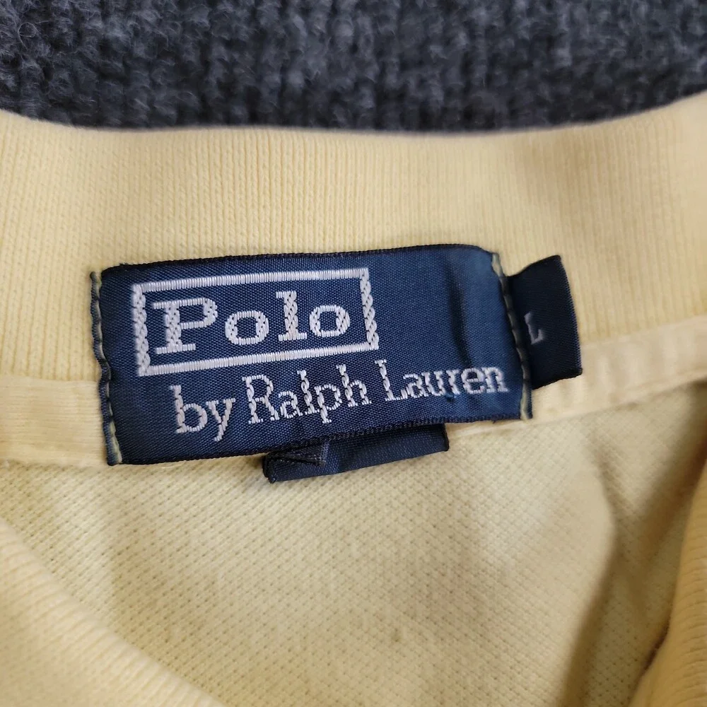 POLO by Ralph Lauren Men’s XL Yellow Cotton Polo Shirt Classic Fit